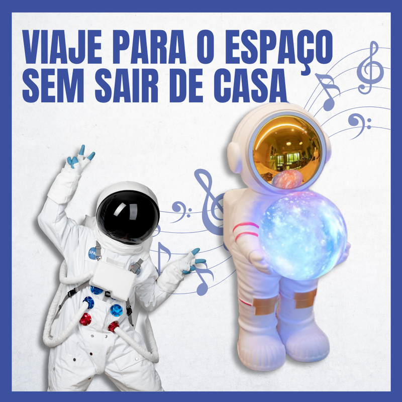 Candeeiro Astronauta Com Altofalante