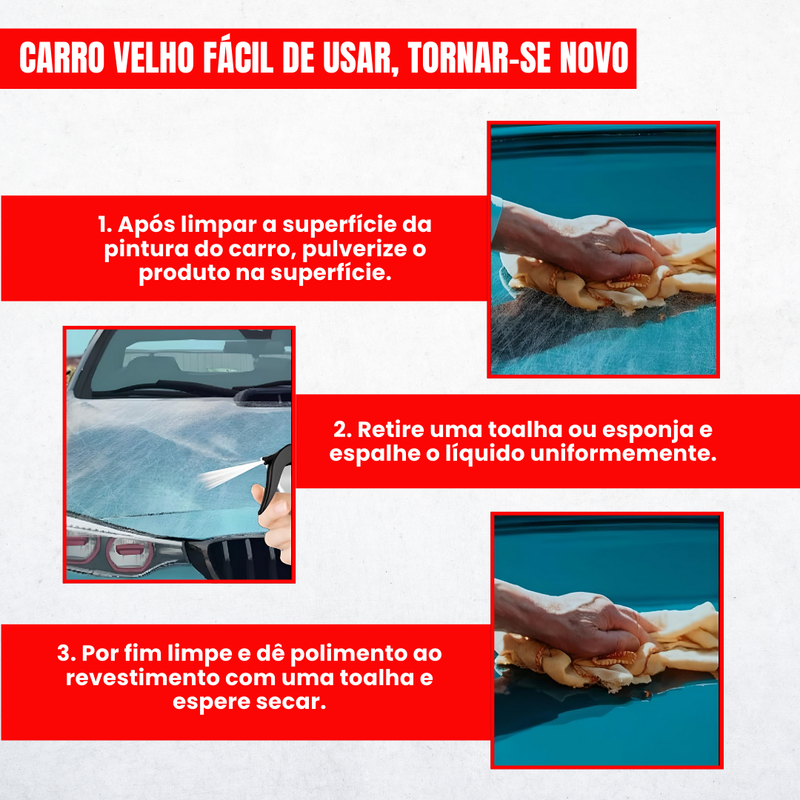 Cera em Spray Protege e Repara Riscos - NanoRepair