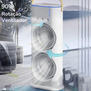 ClimaCool™ - Ventoinha dupla com humidificador e luzes RGB