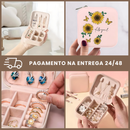 Mini Caixa De Jóias De Viagem