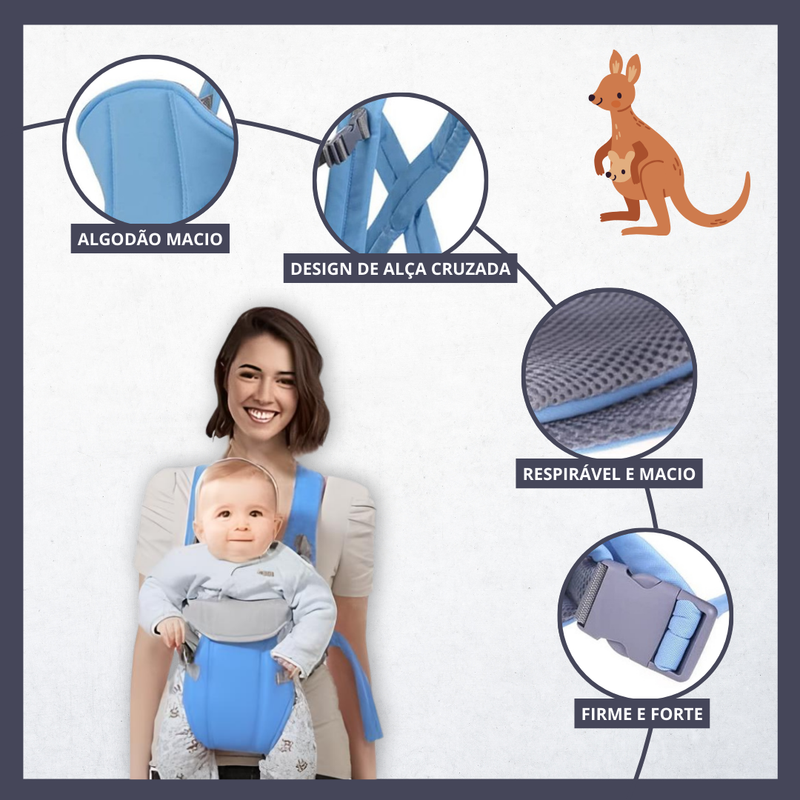 Porta-bebés 3 em 1 👶