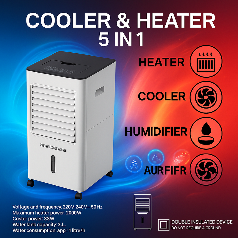 Ar Condicionado Starlyf Cooler & Heater 5 em 1-CONFORTO TOTAL O ANO INTEIRO!