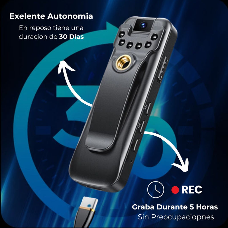 Mini Câmara Corporal 4K Ultra HD - GoMove©