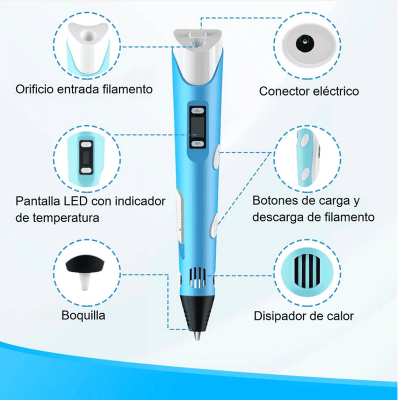 Caneta 3D Art™ +13 Recargas - DIVERSÃO GARANTIDA