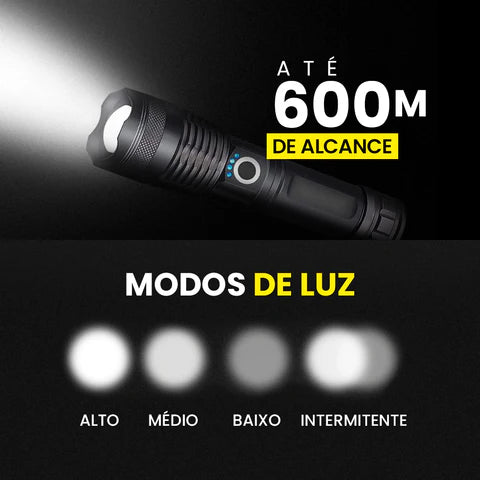 Lanterna Portátil Recarregável PRO® (Elevada potência)