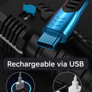 Lanterna Tática LED 4X -Super Potente, Recarregável e à Prova d´Água