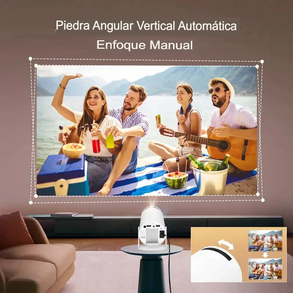 Projetor Portátil Inteligente 4K 1080P ( PROXIMO DE SE ESGOTAR )