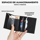 🖤 Carteira Slim com Sistema de Deslizamento Rápido  RFID