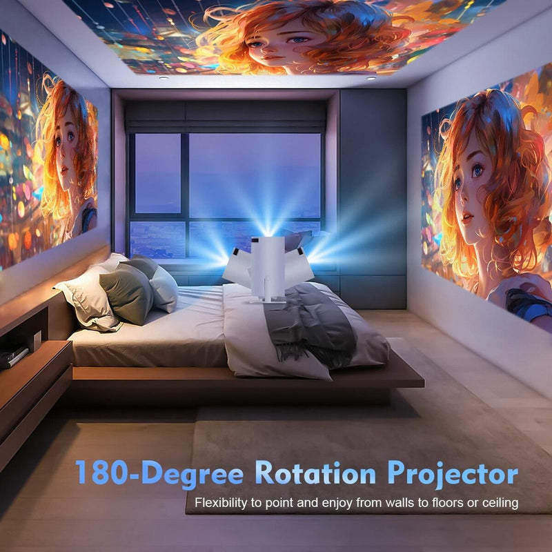 Projetor Portátil Inteligente 4K 1080P ( PROXIMO DE SE ESGOTAR )