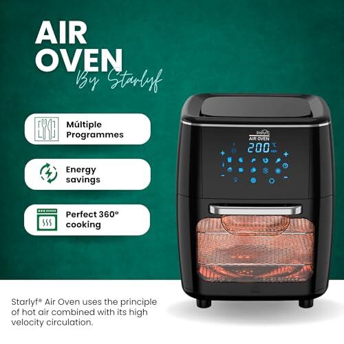 Air Fryer 3 em 1 – Frite, Asse e Desidrate com 70% Menos Gordura!