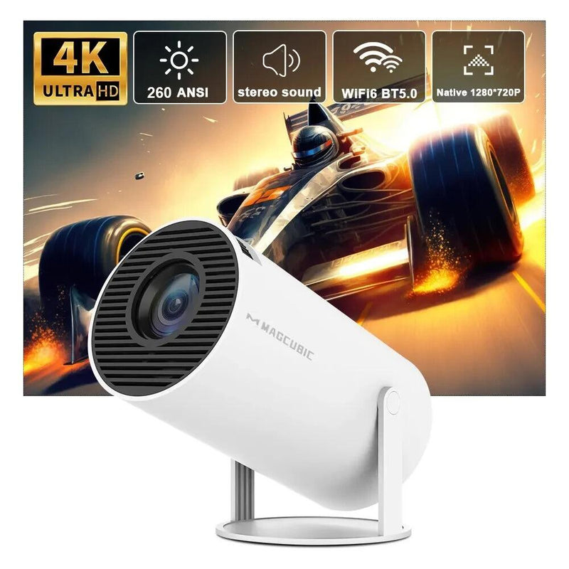 Projetor Portátil Inteligente 4K 1080P ( PROXIMO DE SE ESGOTAR )