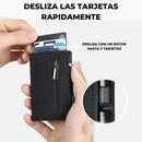 🖤 Carteira Slim com Sistema de Deslizamento Rápido  RFID